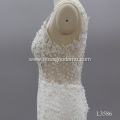 factory price bridal New Design White Long Sleeve beaded Slim Fit Bride bride Dress